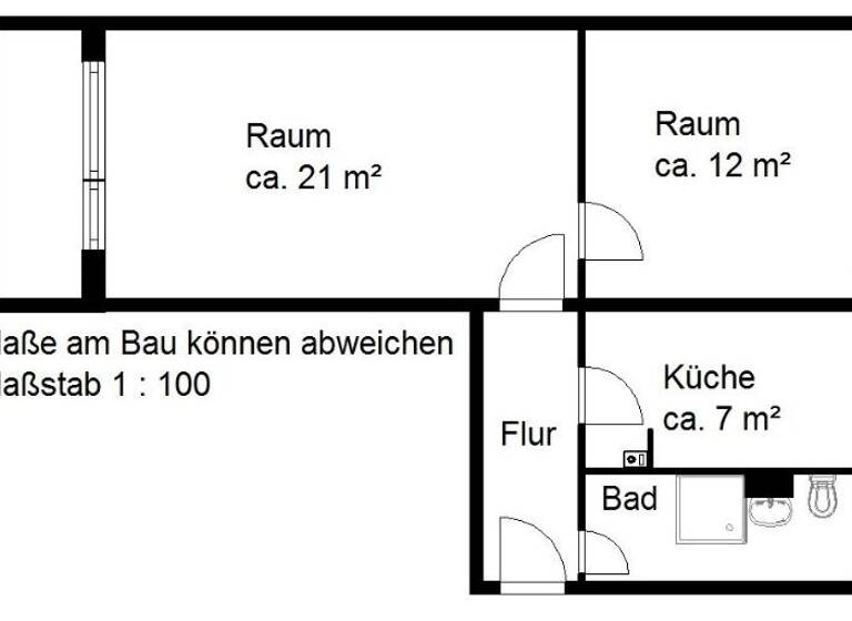 Wohnung zur Miete 299 € 2 Zimmer 49,7 m² 1. Geschoss Kattowitzer Str. 31 Südstadt Halle (Saale) 06128