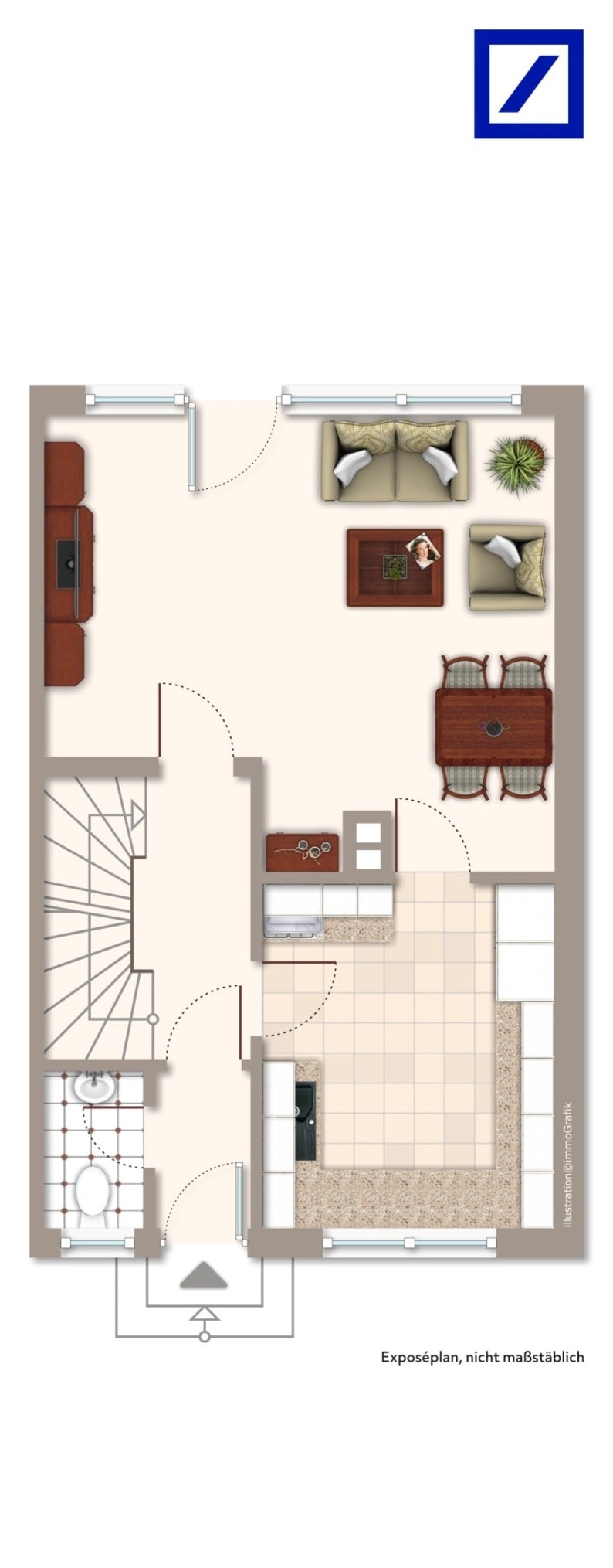 Reihenmittelhaus zum Kauf 190.000 € 4 Zimmer 74 m²<br/>Wohnfläche 144 m²<br/>Grundstück Stadtmitte Grevenbroich 41515