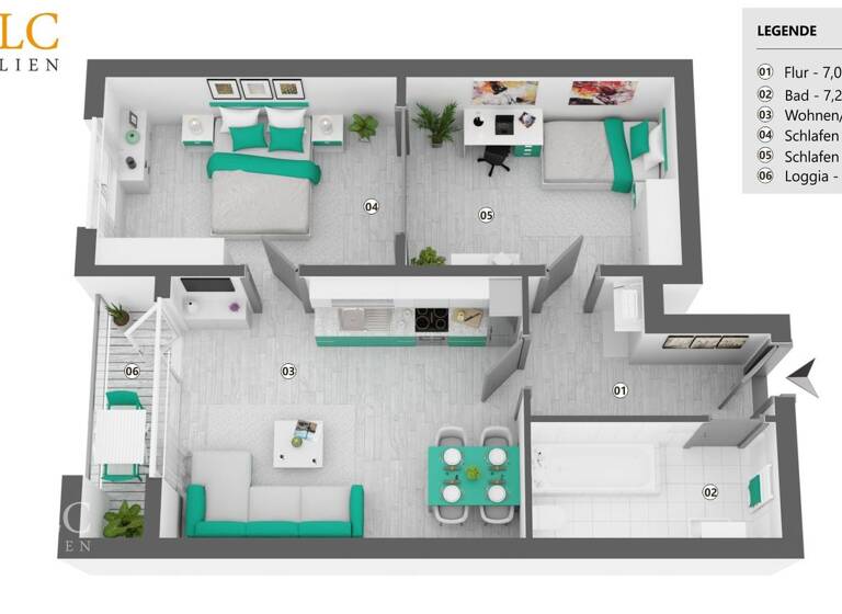 Wohnung zum Kauf 220.000 € 3 Zimmer 73,9 m² 1. Geschoss Bahnhofsvorstadt Bremen 28195