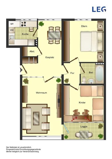 Wohnung zur Miete 693 € 3,5 Zimmer 67,7 m² 5. Geschoss frei ab 05.02.2025 Schumacherring 27 Bocklemünd Köln 50829