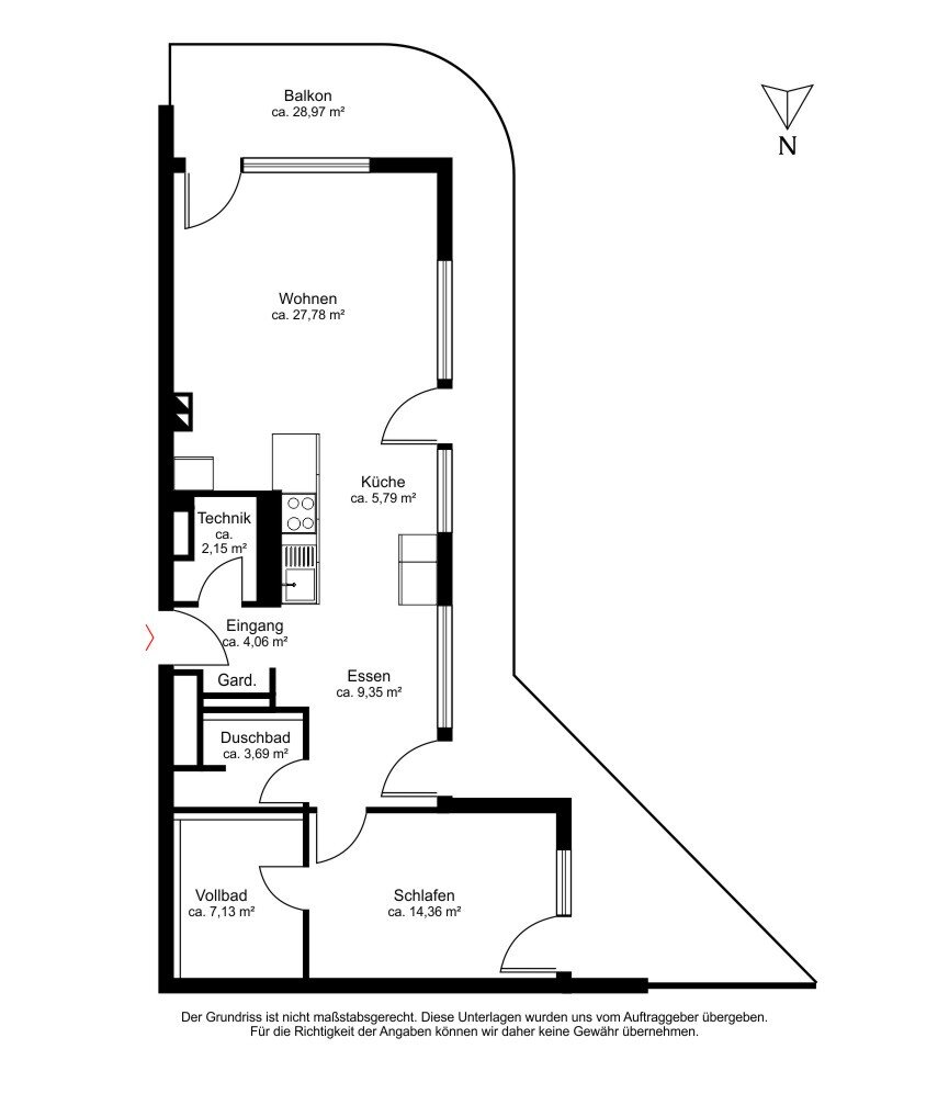 Wohnung zum Kauf 1.850.000 € 2 Zimmer 92 m²<br/>Wohnfläche 12.<br/>Geschoss HafenCity Hamburg 20457