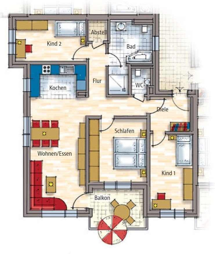 Wohnung zum Kauf provisionsfrei 4 Zimmer 106,3 m²<br/>Wohnfläche 1.<br/>Geschoss An den Schwabachauen Weiterndorf Heilsbronn 91560