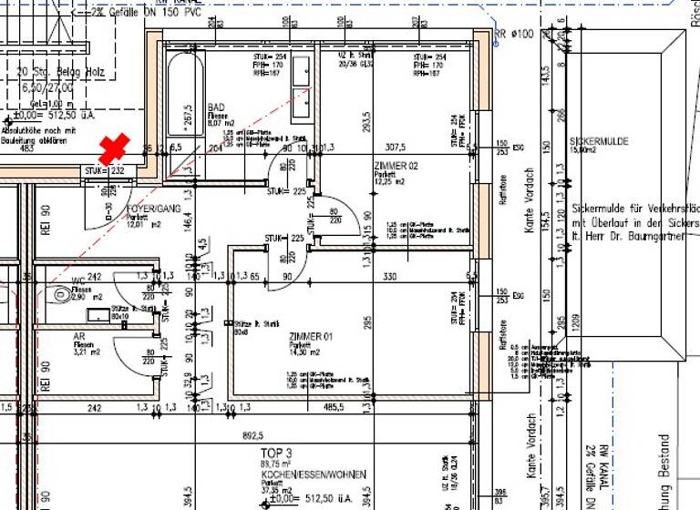 Terrassenwohnung zur Miete 1.700 € 3 Zimmer 89 m² Ohlsdorf 4694