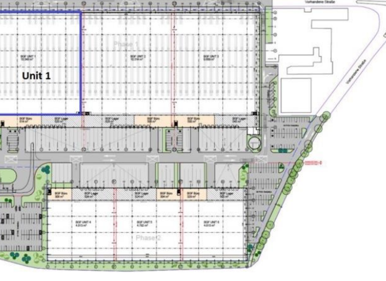 Lagerhalle zur Miete 6,25 € 21.609 m² Lagerfläche teilbar ab 4.792 m² Michelbach Gaggenau 76571
