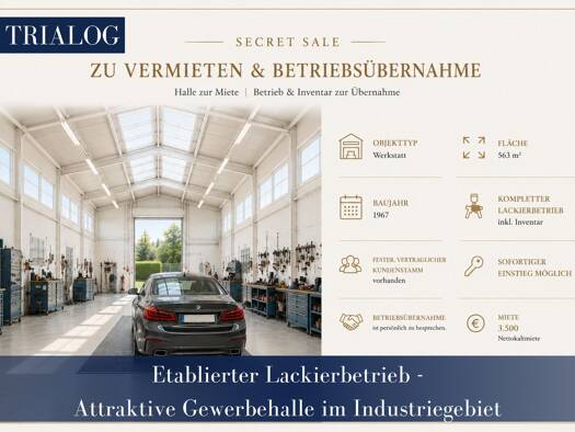 Werkstatt zur Miete 3.500 € 563 m² Lagerfläche Wiedenbrück Rheda-Wiedenbrück 33378