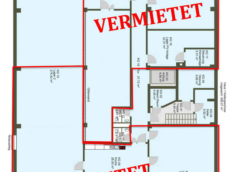 Lagerhalle zur Miete provisionsfrei 6,05 € 310 m² Lagerfläche Dr.-Karl-Slevogt-Straße 1 Weilheim Weilheim in Oberbayern 82362