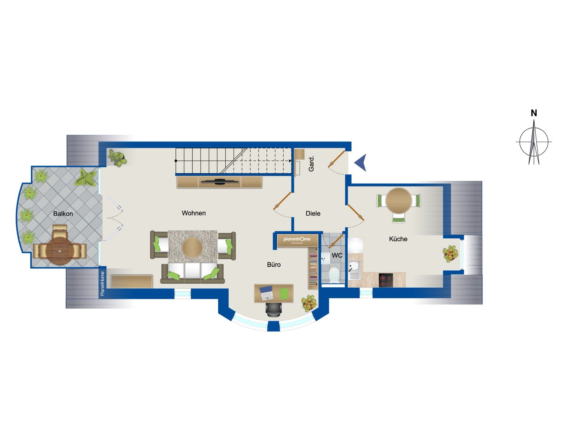 Maisonette zum Kauf 225.000 € 2 Zimmer 74 m²<br/>Wohnfläche Altstadt II - Nord Mülheim an der Ruhr 45473