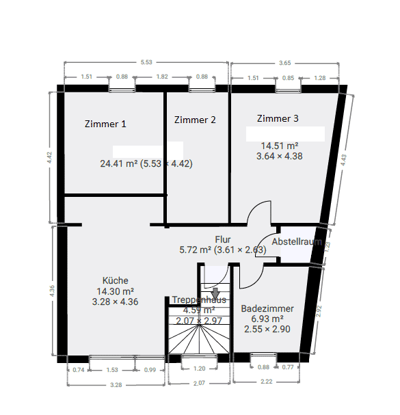 Wohnung zur Miete 395 € 1 Zimmer 14,5 m²<br/>Wohnfläche 3.<br/>Geschoss ab sofort<br/>Verfügbarkeit Kleine Rurstraße 5 Stadtkern Jülich 52428