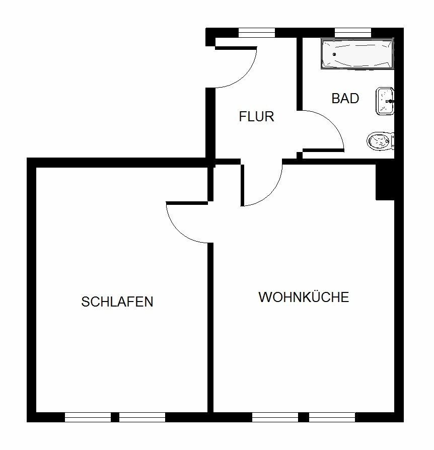 Wohnung zur Miete 349 € 2,5 Zimmer 49,1 m²<br/>Wohnfläche 1.<br/>Geschoss Nienkampstraße 9 a Scholven Gelsenkirchen 45896