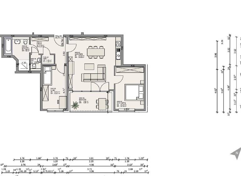 Wohnung zur Miete - Erstbezug 1.290 € 3 Zimmer 81 m² EG frei ab sofort Meckenheimer Str. 66a Mehlem Bonn 53179