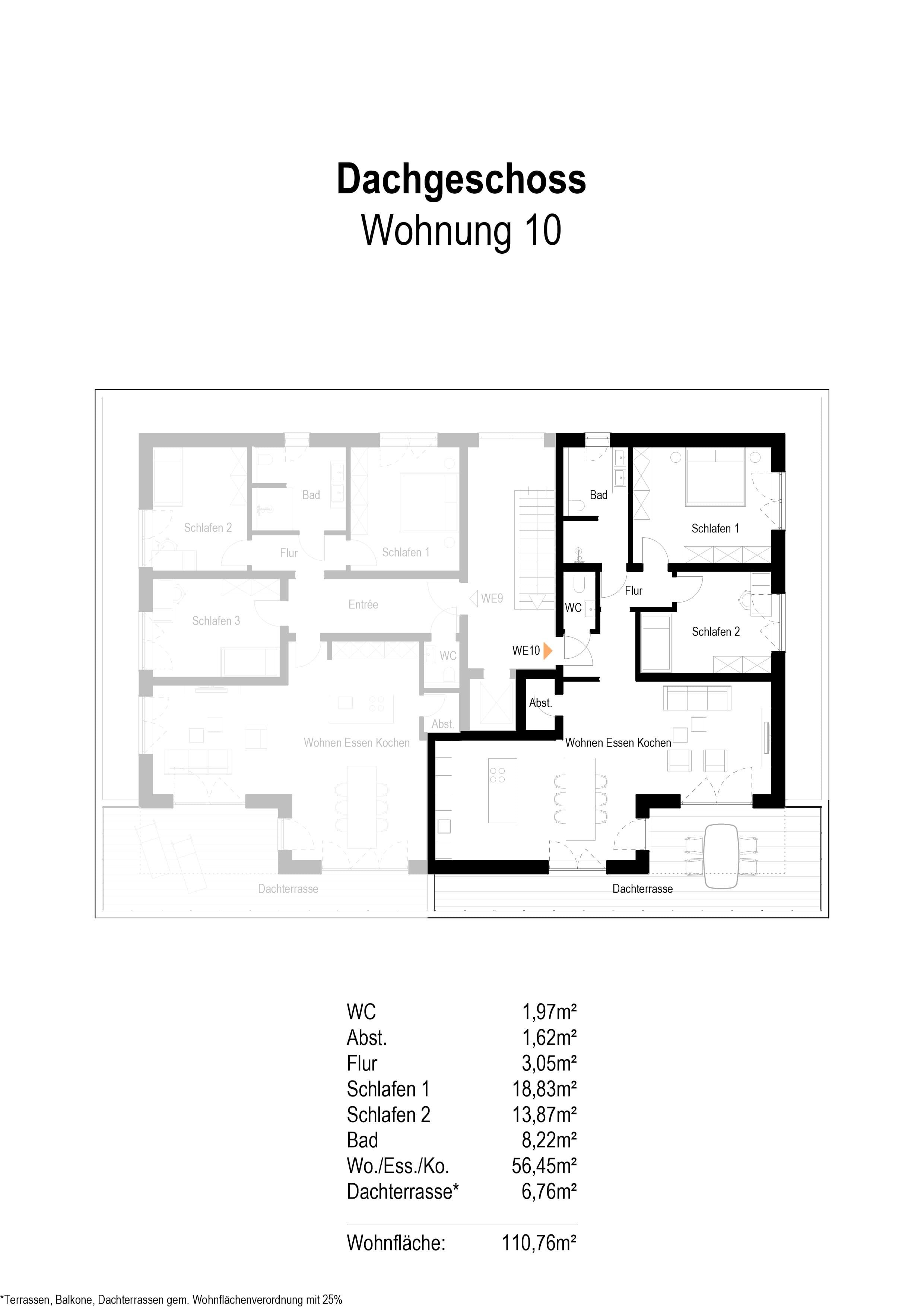 Penthouse zum Kauf provisionsfrei 488.000 € 3 Zimmer 111 m²<br/>Wohnfläche Meschede Meschede 59872