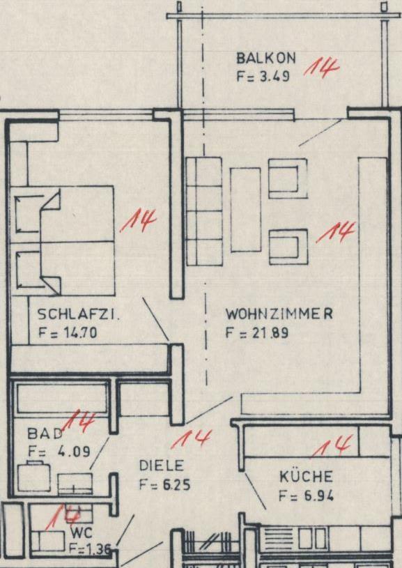 Wohnung zum Kauf 185.000 € 2 Zimmer 57 m²<br/>Wohnfläche 4.<br/>Geschoss 01.02.2025<br/>Verfügbarkeit Baden-Baden - Weststadt Baden-Baden 76532