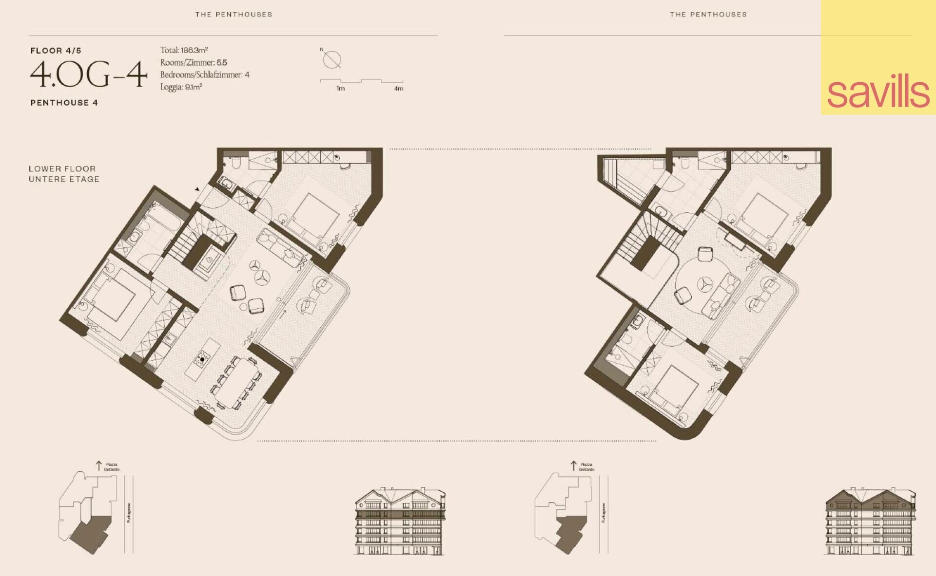 Penthouse zum Kauf 4.930.111 € 5,5 Zimmer 186,3 m²<br/>Wohnfläche Furkagasse 4 Andermatt 6490