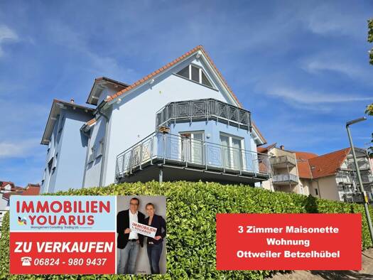 Maisonette zum Kauf als Kapitalanlage geeignet 239.500 € 3 Zimmer 99 m² Auguste-Renoir-Straße 1 a Ottweiler Ottweiler 66564