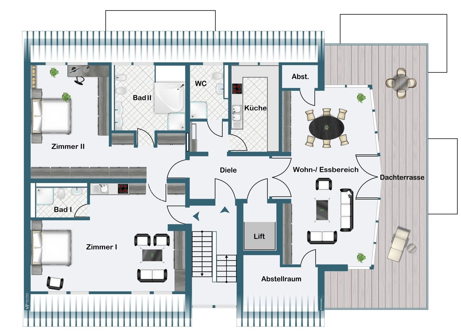 Wohnung zum Kauf 1.250.000 € 3 Zimmer 169 m²<br/>Wohnfläche 3.<br/>Geschoss Sachsenhausen - Nord Frankfurt am Main 60596