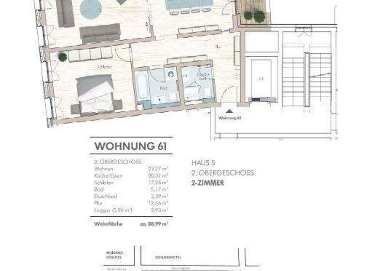 Wohnung zur Miete 1.246 € 2 Zimmer 89 m² 2. Geschoss Innere Altstadt Dresden 01067