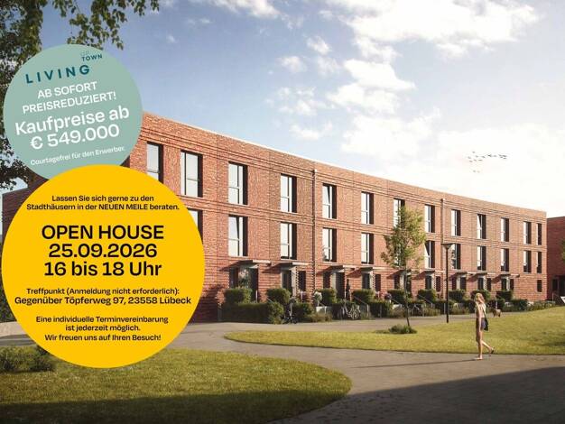 Stadthaus zum Kauf - Erstbezug provisionsfrei 735.000 € 5 Zimmer 141,6 m² 141,6 m² Grundstück St. Lorenz Süd St. Lorenz-Süd 23558
