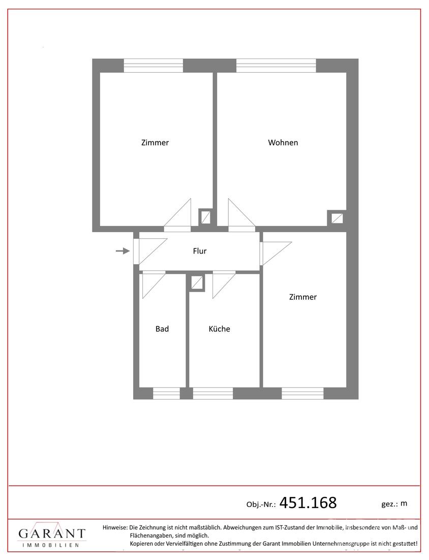 Wohnung zum Kauf 48.000 € 3 Zimmer 59 m²<br/>Wohnfläche 1.<br/>Geschoss Kühren Wurzen 04808