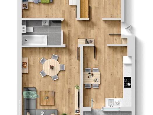 Wohnung zum Kauf 125.000 € 3 Zimmer 70 m² 1. Geschoss Mitte Menden 58706