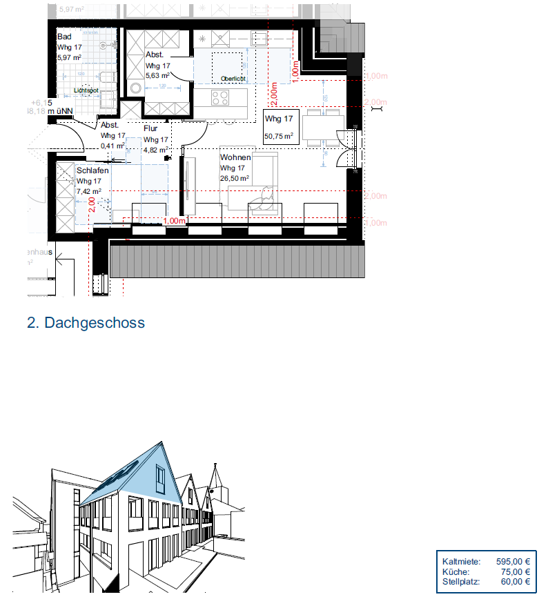 Wohnung zur Miete 595 € 2 Zimmer 50,8 m²<br/>Wohnfläche 01.02.2025<br/>Verfügbarkeit Emsbüren Emsbüren 48488