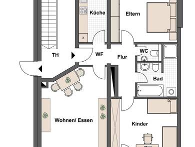 Wohnung zur Miete 720 € 3 Zimmer 90 m² Ulmenstraße 15 Lichtenau Lichtenau 91586