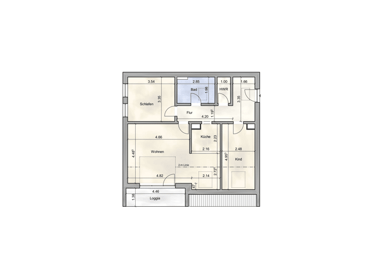 Wohnung zum Kauf provisionsfrei 265.000 € 3 Zimmer 72 m²<br/>Wohnfläche 3/3<br/>Geschoss Eggenfelden Eggenfelden 84307