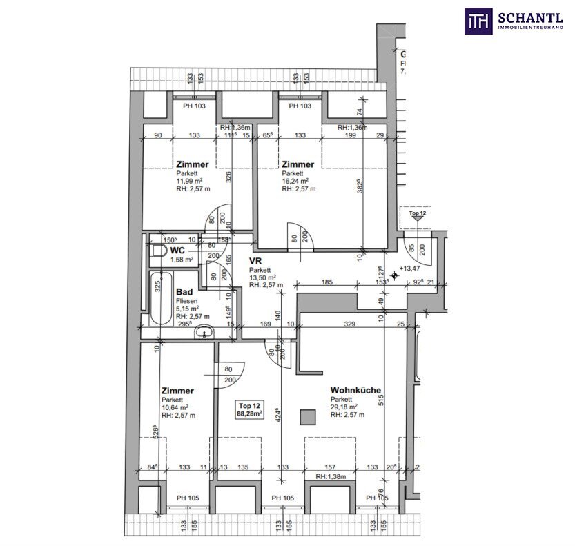 Wohnung zum Kauf provisionsfrei 349.000 € 4 Zimmer 88,3 m²<br/>Wohnfläche Eggenberg Graz 8020