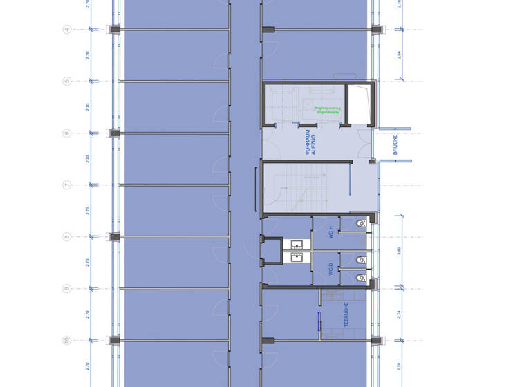 Bürofläche zur Miete 22 € 812 m² Bürofläche teilbar ab 406 m² Neustadt Hamburg 20354