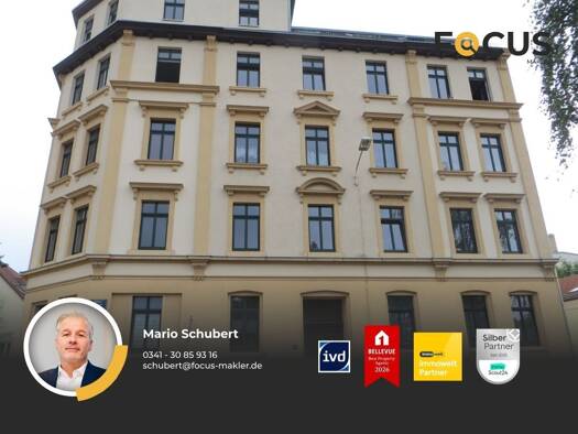 Wohnung zur Miete 605 € 2 Zimmer 60,5 m² 2. Geschoss Altlindenau Leipzig 04177