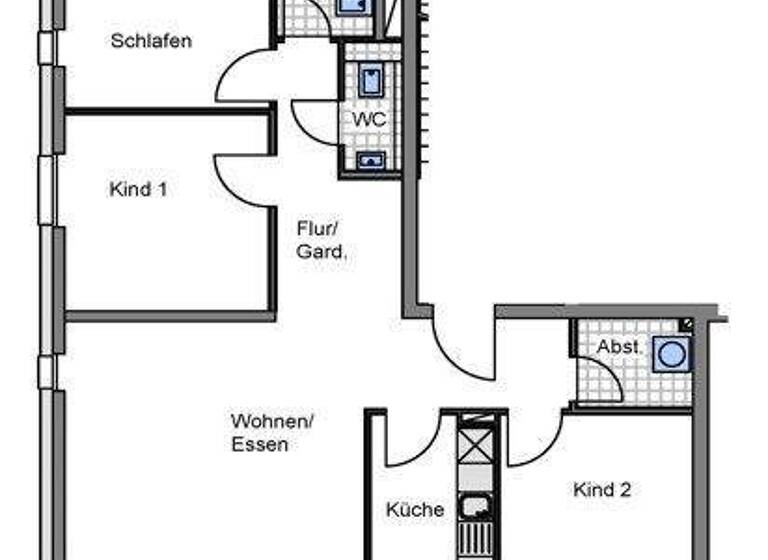 Wohnung zur Miete 1.484 € 4 Zimmer 104,3 m² 1. Geschoss frei ab 18.04.2026 Berliner Allee 8C Darmstadt 64295