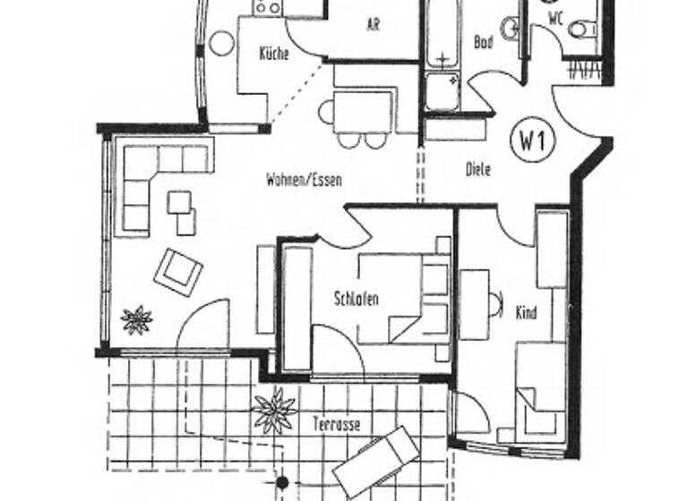 Wohnung zur Miete 820 € 3 Zimmer 74,4 m² EG frei ab 01.05.2026 Eningen Eningen unter Achalm 72800