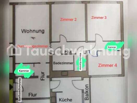 Wohnung zur Miete Tauschwohnung 511 € 4 Zimmer 95 m² Prenzlauer Berg Berlin 10409