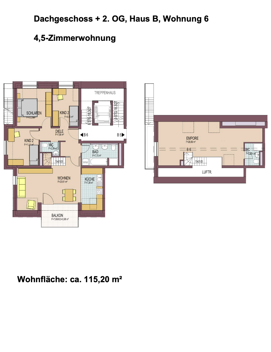 Wohnung zum Kauf 835.000 € 4,5 Zimmer 115,2 m²<br/>Wohnfläche Littenweiler Freiburg im Breisgau 79100