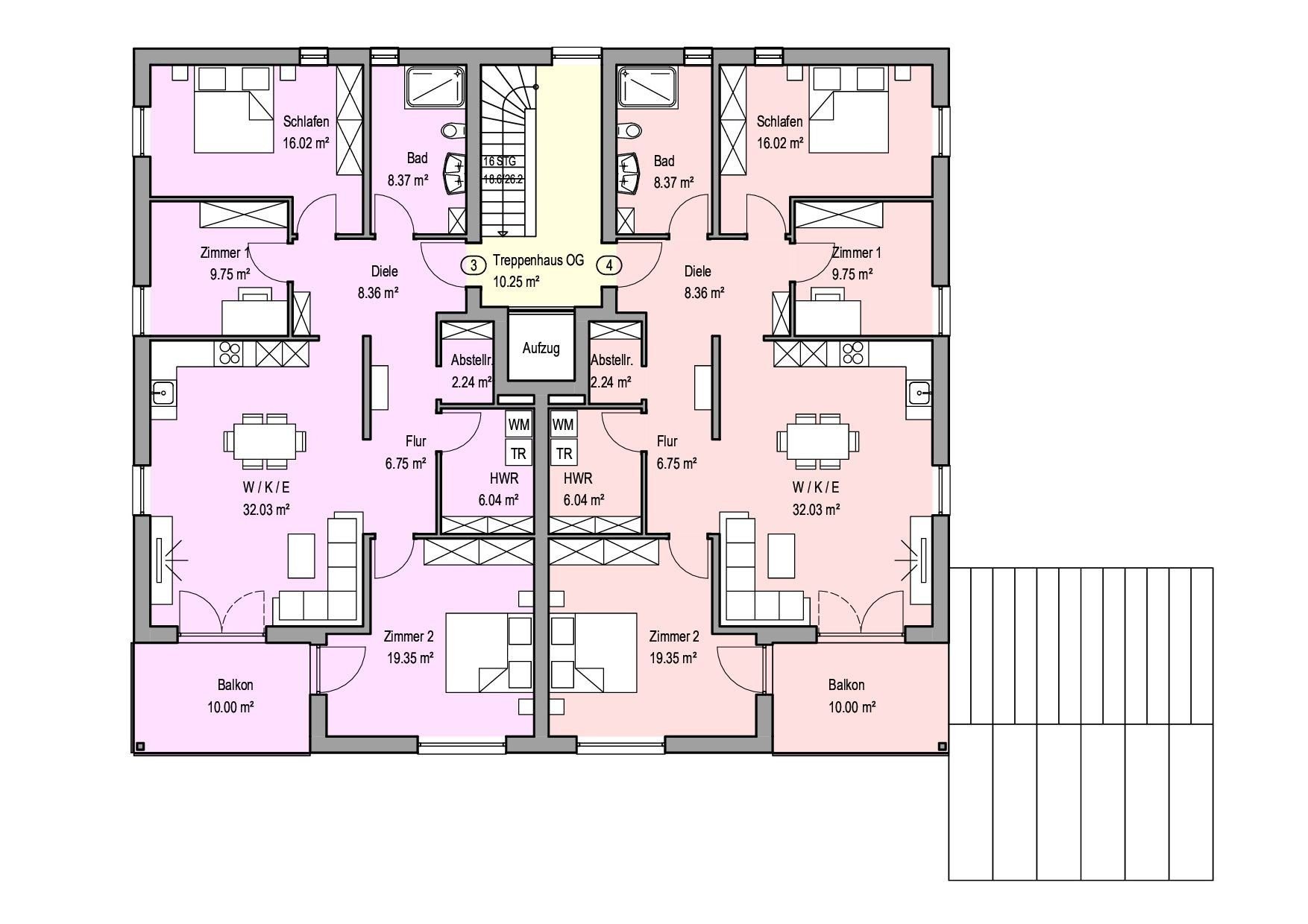 Wohnung zum Kauf provisionsfrei 510.000 € 4 Zimmer 113,9 m²<br/>Wohnfläche 1.<br/>Geschoss ab sofort<br/>Verfügbarkeit Safferstettener Straße 35 Bad Füssing Bad Füssing 94072