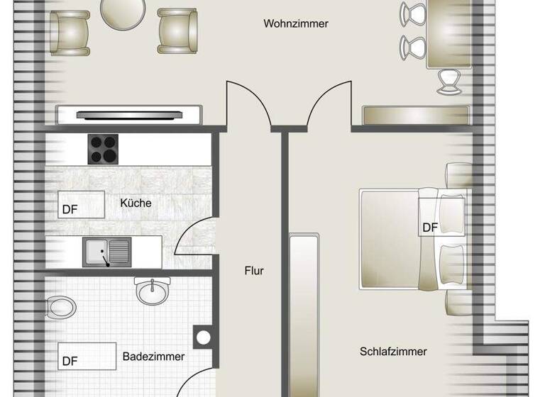 Wohnung zur Miete 830 € 2 Zimmer 65 m² EG frei ab sofort Ober-Olm 55270