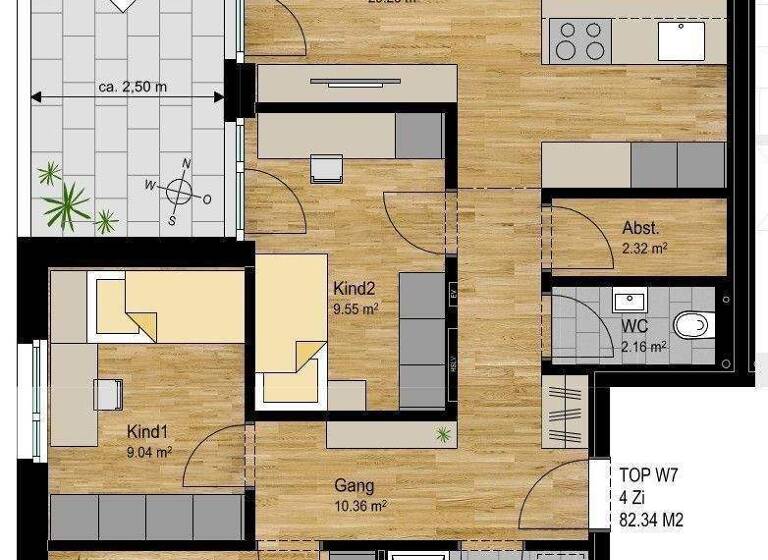 Terrassenwohnung zum Kauf - Erstbezug provisionsfrei 533.000 € 4 Zimmer 82,3 m² 1. Geschoss Im Bruel 15 Nenzing 6710
