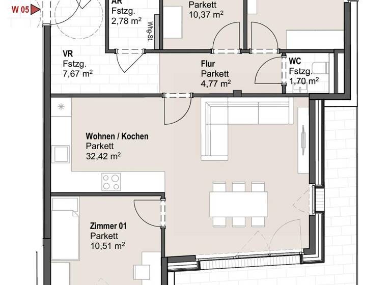 Wohnung zum Kauf provisionsfrei 554.962 € 4 Zimmer 89,5 m² St. Veit 5621