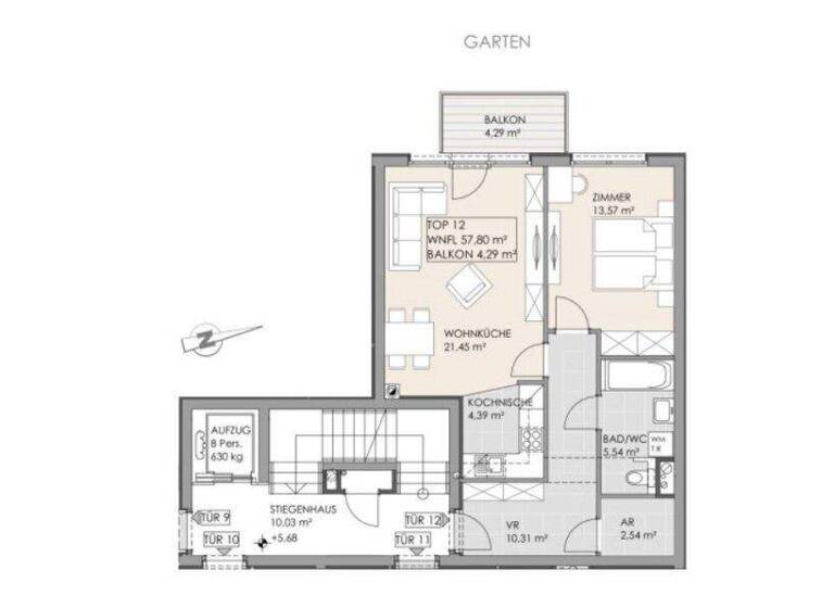 Studio zum Kauf 355.000 € 2 Zimmer 57,8 m² Wien 1160