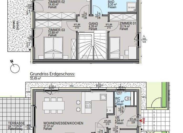 Reihenmittelhaus zum Kauf - Erstbezug 756.200 € 5 Zimmer 108,2 m² Waltendorf Graz 8010