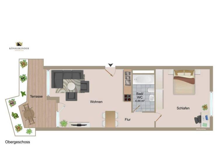 Wohnung zum Kauf 175.000 € 2 Zimmer 56 m² Hemmingen 71282