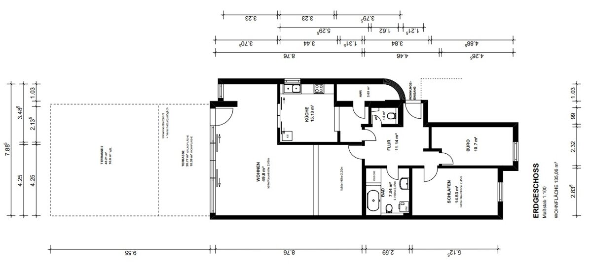 Wohnung zum Kauf 3 Zimmer 135,1 m²<br/>Wohnfläche Vegesack Bremen 28757