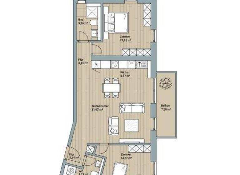 Wohnung zum Kauf provisionsfrei 675.000 € 3 Zimmer 88,5 m² 3. Geschoss frei ab sofort Innenstadt Tübingen 72070