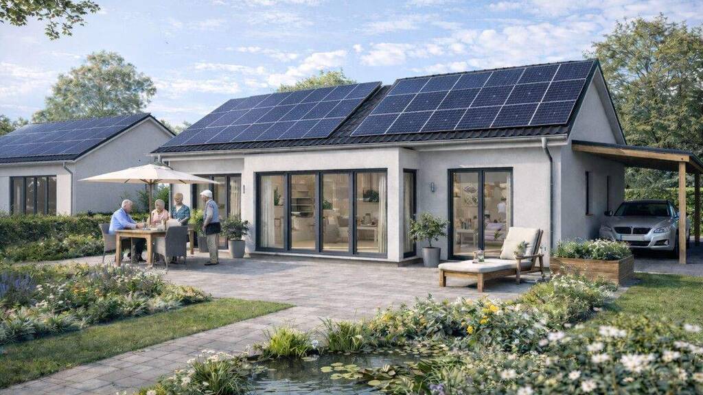 Bungalow zum Kauf - Erstbezug 350.000 € 3 Zimmer 95 m² 523 m² Grundstück Bertoldsheim Rennertshofen / Bertoldsheim 86643