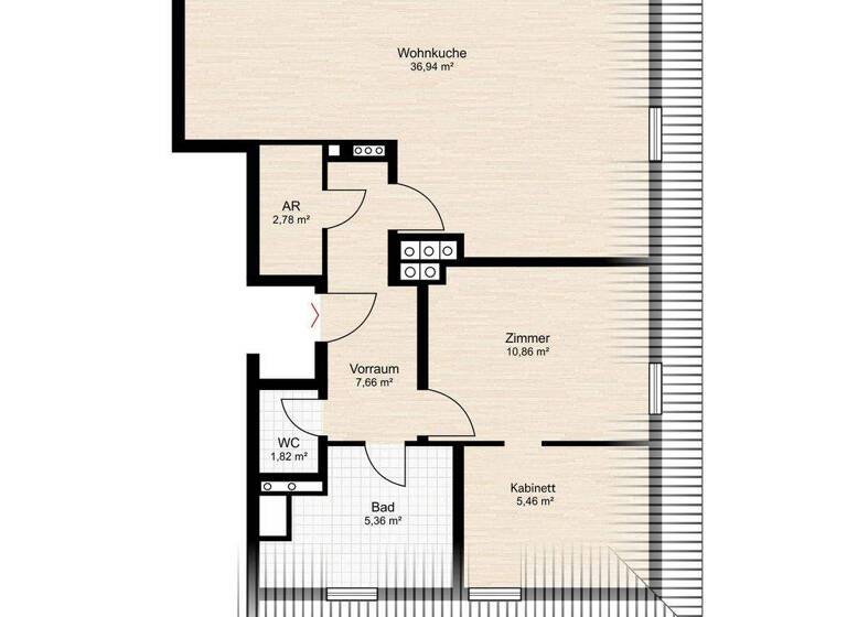 Wohnung zum Kauf 345.000 € 2 Zimmer 71 m² Mödling 2340