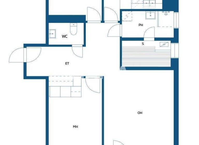 Studio zum Kauf 158.000 € 3 Zimmer 79,5 m² 3. Geschoss Isokäyrä 2-4 Riihimäki 11100