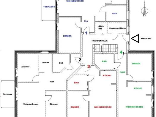 Terrassenwohnung zur Miete - Erstbezug 855 € 2 Zimmer 61 m² frei ab 01.10.2025 Bahnhofstr. 11 Hammah 21714