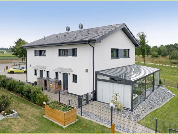 Doppelhaushälfte zum Kauf - Erstbezug 545.000 € 4 Zimmer 140 m² 410 m² Grundstück Münchsmünster Münchsmünster 85126