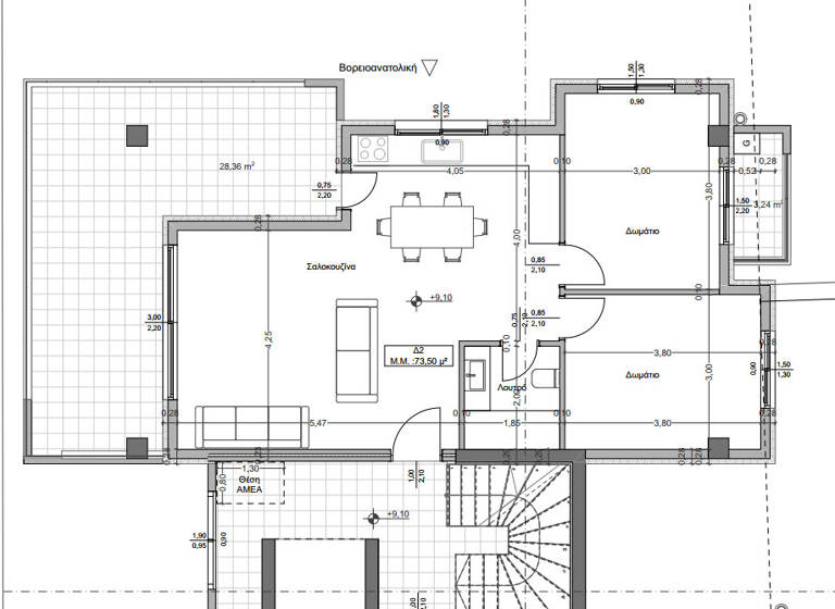 Studio zum Kauf 355.000 € 3 Zimmer 99 m² 3. Geschoss Thessaloniki