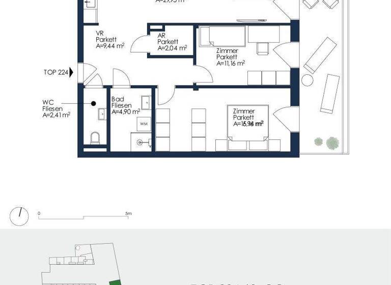 Wohnung zur Miete 857 € 3 Zimmer 75,8 m² 2. Geschoss frei ab 01.06.2026 Neubaugasse 43 Lend Graz 8020