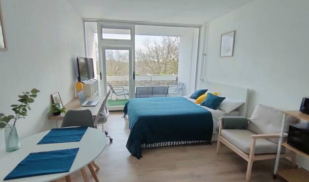 Wohnung zur Miete 1.110 € 1 Zimmer 25 m² 4. Geschoss frei ab 01.08.2025 Kreuzhofstr. 10 Forstenried München 81476